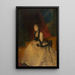 Portrait of the Marquise Landolfo-Carcano - Gustave Ricard — framed artwork on a wall