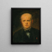 Portrait of Adolf Menzel - Gustave Ricard — framed artwork on a wall