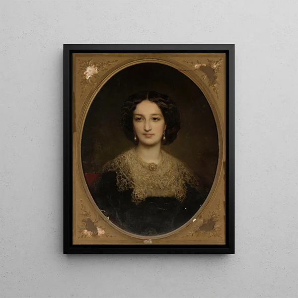 Portrait of Katarzyna Potocka née Branicka - Gustave Ricard — framed artwork on a wall