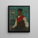 an Alsatian peasant painting wearing a red vest - Gustave Stoskopf — framed artwork on a wall