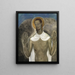 The Christ showing his wounds - Gustave Van de Woestijne — framed artwork on a wall