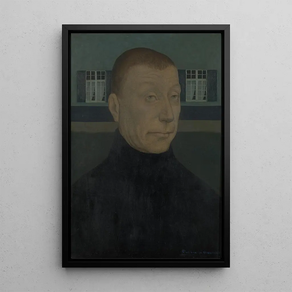 Paysanne ou Soir - Gustave Van de Woestijne — framed artwork on a wall