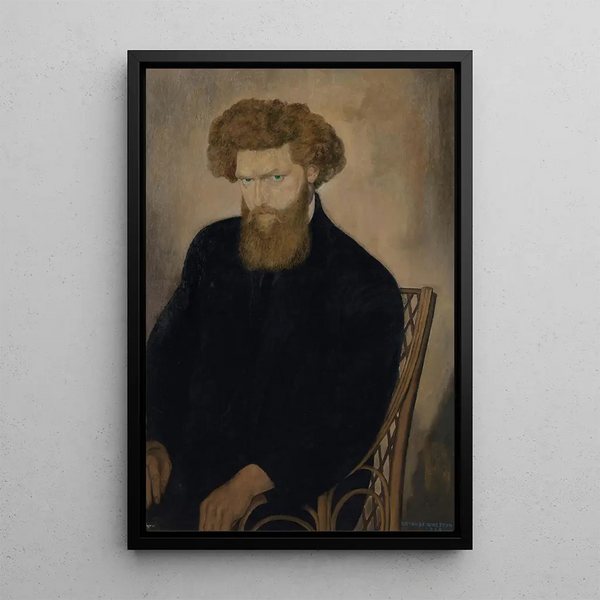 Portrait of Fabrice Polderman - Gustave Van de Woestijne — framed artwork on a wall