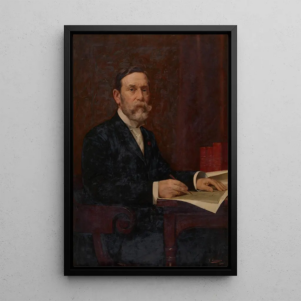 L'Architecte Léonard Blomme - Gustave Vanaise — framed artwork on a wall