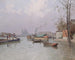 the Flood of the Seine near the Saint-Martin canal in November 1896 - Gustave-Édouard Le Sénéchal de Kerdroret — artwork view