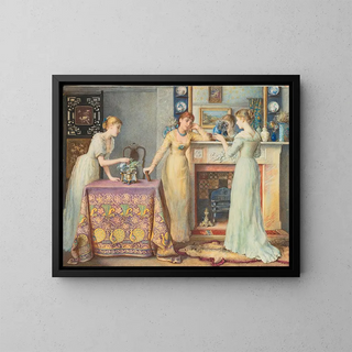The Morning - Gustavus Arthur Bouvier — framed artwork on a wall