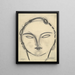 Head - Gustaw Gwozdecki — framed artwork on a wall