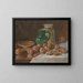 Girl with Roses - Gustav Adolf Obendorf — framed artwork on a wall