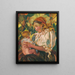 A village mother with a child - Gustav Mahler — framed artwork on a wall