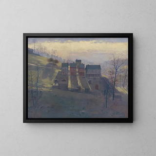 American landscape painting - Gustav Mahler — framed artwork on a wall