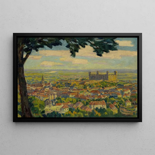 Bratislava depuis Nový Svet - Gustav Mahler — framed artwork on a wall