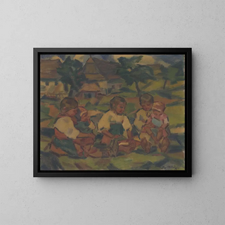 Children in the Sun - Gustav Mahler — framed artwork on a wall