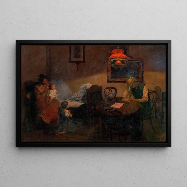 Evening Prayer - Gustav Mahler — framed artwork on a wall