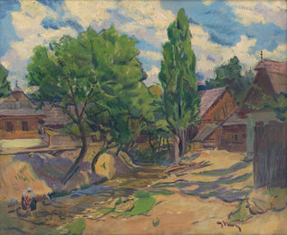Landscape with Houses - Gustav Mahler — artwork view