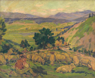 Landscape with Sheep - Gustav Mahler — artwork view