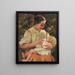 Mother nursing - Gustav Mahler — framed artwork on a wall