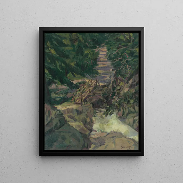 Mountain Stream dans les Tatras - Gustav Mahler — framed artwork on a wall