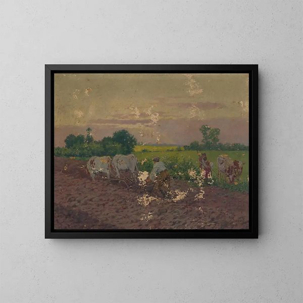 Labourage Painting - Gustav Mahler — framed artwork on a wall