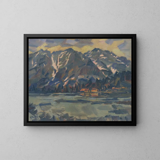Lake of Popradské Pleso - Gustav Mahler — framed artwork on a wall