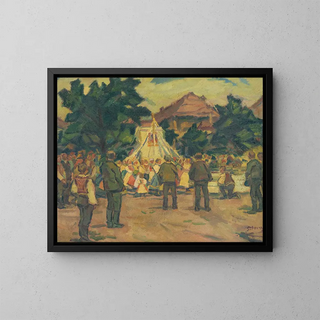 Reunion de prière près de Pezinok - Gustav Mahler — framed artwork on a wall