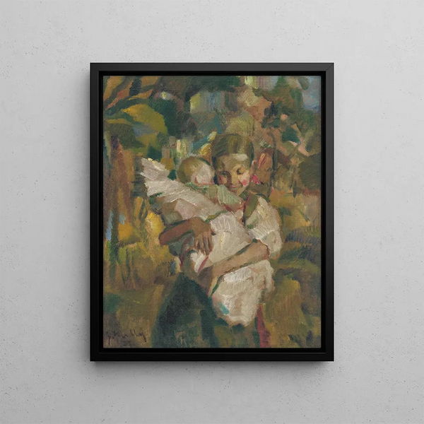 Small Nurse Painting - Gustav Mahler — framed artwork on a wall