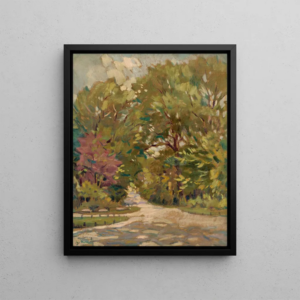 The Spring in Petržalka - Gustav Mahler — framed artwork on a wall