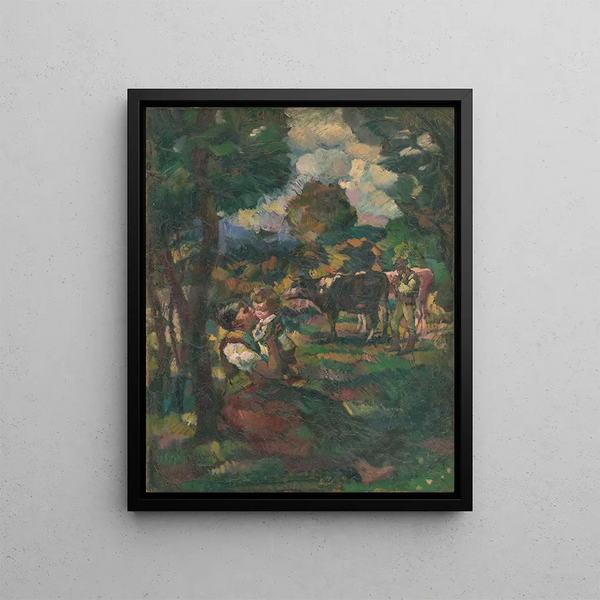 Summer Painting - Gustav Mahler — framed artwork on a wall