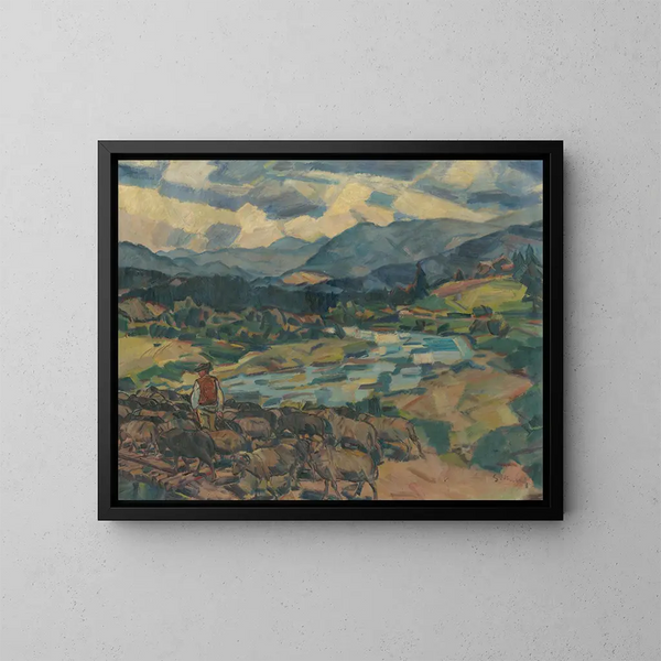Au pré - Gustav Mahler — framed artwork on a wall