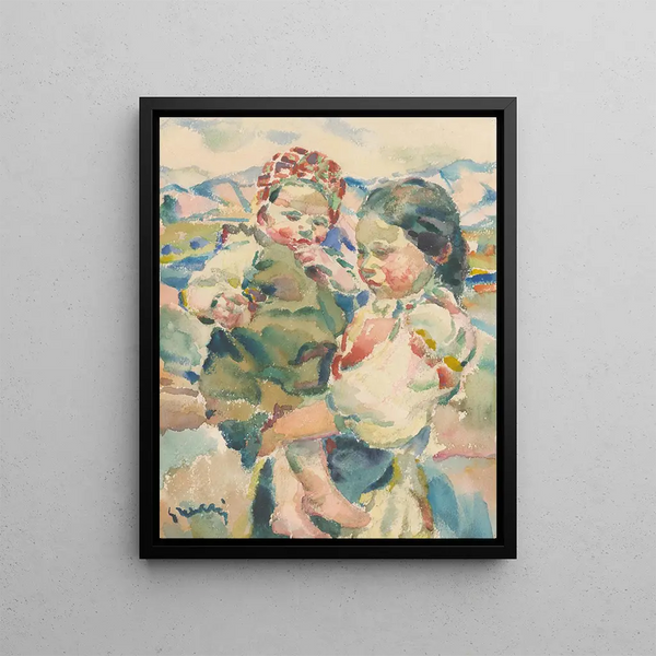 Two Sisters - Gustav Mahler — framed artwork on a wall