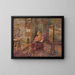 Visit in a workshop - Gustav Mahler — framed artwork on a wall