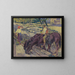 Horse watering - Gustav Mahler — framed artwork on a wall