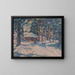 Winter Mood Painting - Gustav Mahler — framed artwork on a wall