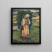 Woman carrying a bag - Gustav Mahler — framed artwork on a wall