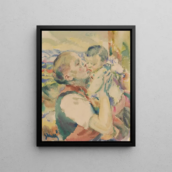 Young Mother - Gustav Mahler — framed artwork on a wall