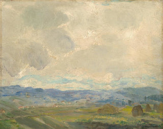 Summer Landscape Painting - Gusztáv Magyar Mannheimer — artwork view