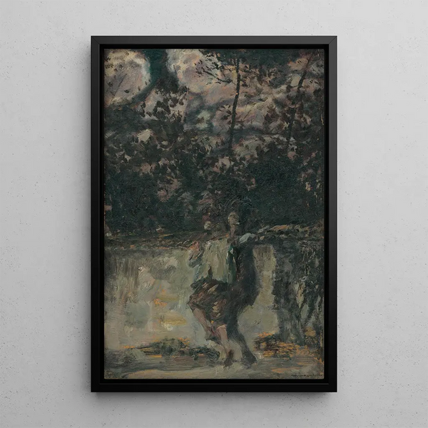Children of Capri - Gusztáv Magyar Mannheimer — framed artwork on a wall