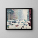 Fifth Avenue in Winter - Guy Carleton Wiggins — framed artwork on a wall