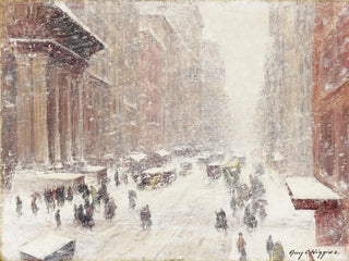 Snowstorm on the Avenue - Guy Carleton Wiggins — artwork view