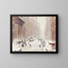 Snowstorm on the Avenue - Guy Carleton Wiggins — framed artwork on a wall