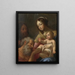 La Sainte Famille avec saint Jérôme - Guy François — framed artwork on a wall