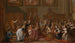 Louis XIV painting at Notre-Dame de Paris on January 30, 1687, during a thanksgiving service after his recovery from a serious illness - Guy Louis Vernansal the Elder — artwork view
