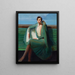 Dame au manteau Mme Charles E. Fern Bedaux - Guy Pène du Bois — framed artwork on a wall