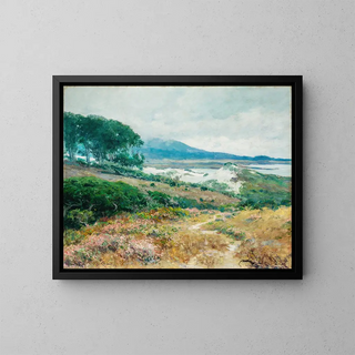 Dunes of Carmel - Guy Rose — framed artwork on a wall
