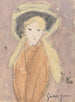 Petite fille avec un grand chapeau - Gwen John — artwork view
