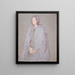 Woman with Coat - Gwen John — framed artwork on a wall