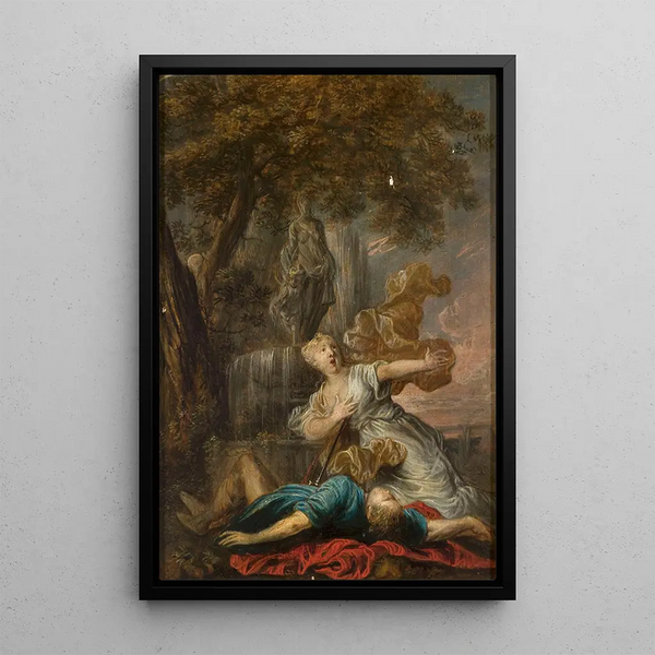 Pyrame et Thisbé - Gysbrecht Thys — framed artwork on a wall