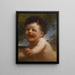 Cupid with a Wasp - Gyula Benczúr — framed artwork on a wall
