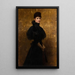 Portrait of Empress Elisabeth - Gyula Benczúr — framed artwork on a wall