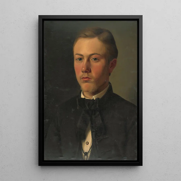 Portrait Painting of Gejza Benczúr - Gyula Benczúr — framed artwork on a wall