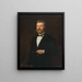 Portrait of Gejza Benczúr - Gyula Benczúr — framed artwork on a wall